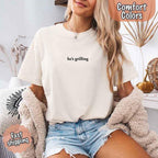 He's Grilling – Funny Summer BBQ Comfort Color Shirt for Women