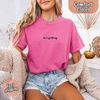 He's Grilling – Funny Summer BBQ Comfort Color Shirt for Women