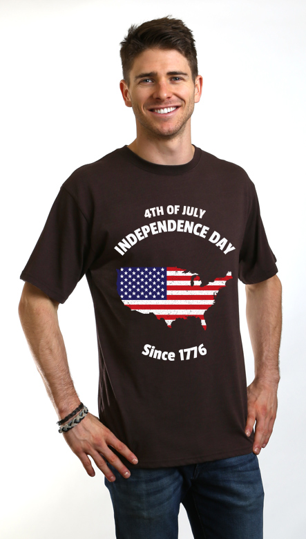 4th of July Men's Bamboo Viscose & Organic Cotton Tee