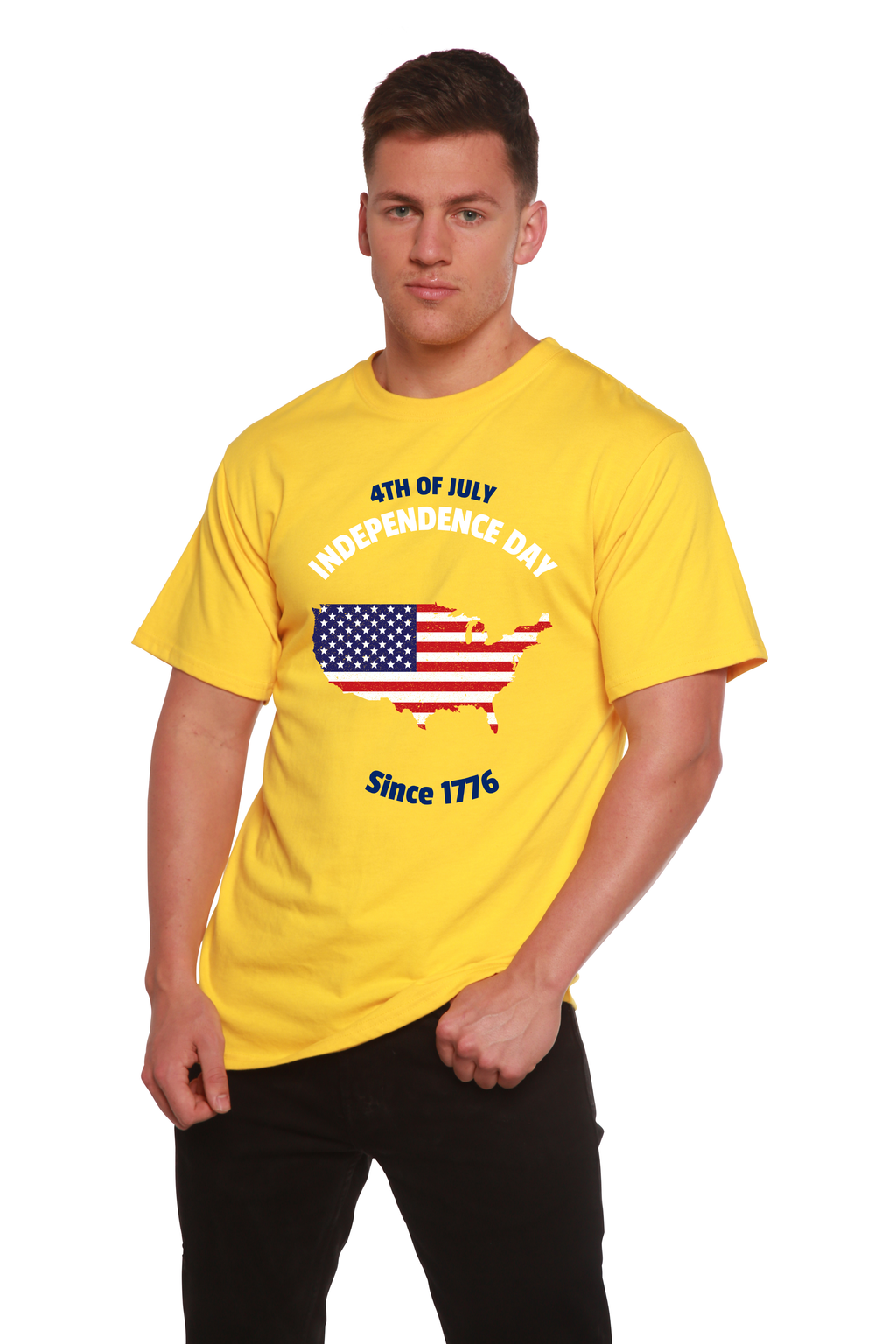 4th of July Men's Bamboo Viscose & Organic Cotton Tee