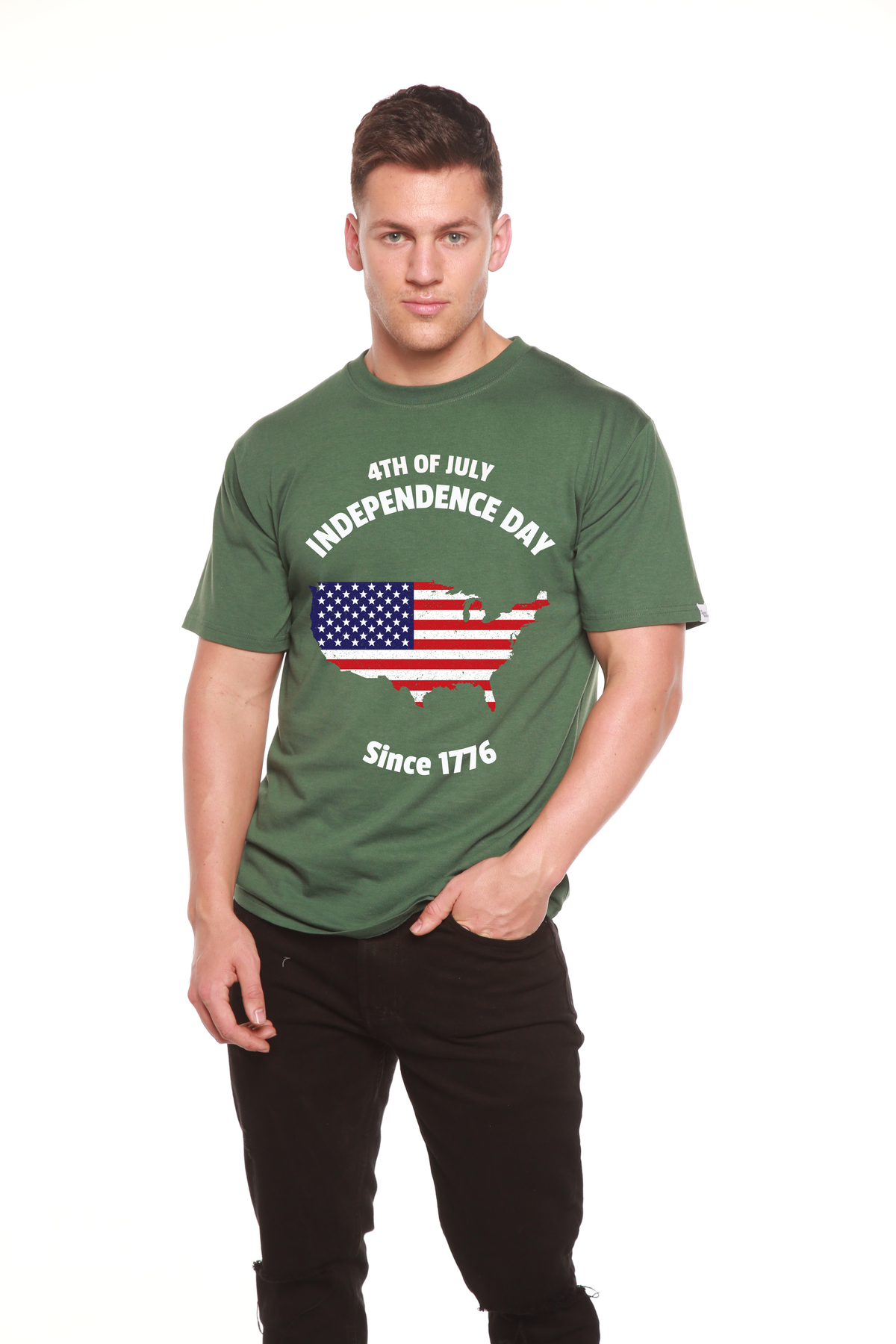 4th of July Men's Bamboo Viscose & Organic Cotton Tee