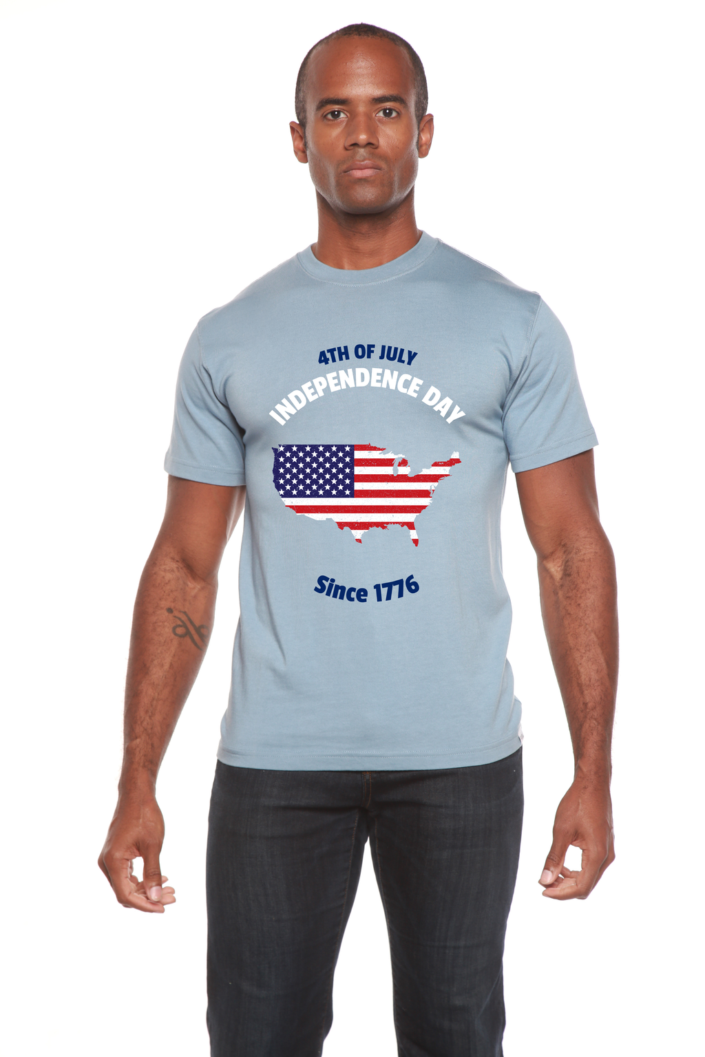 4th of July Men's Bamboo Viscose & Organic Cotton Tee