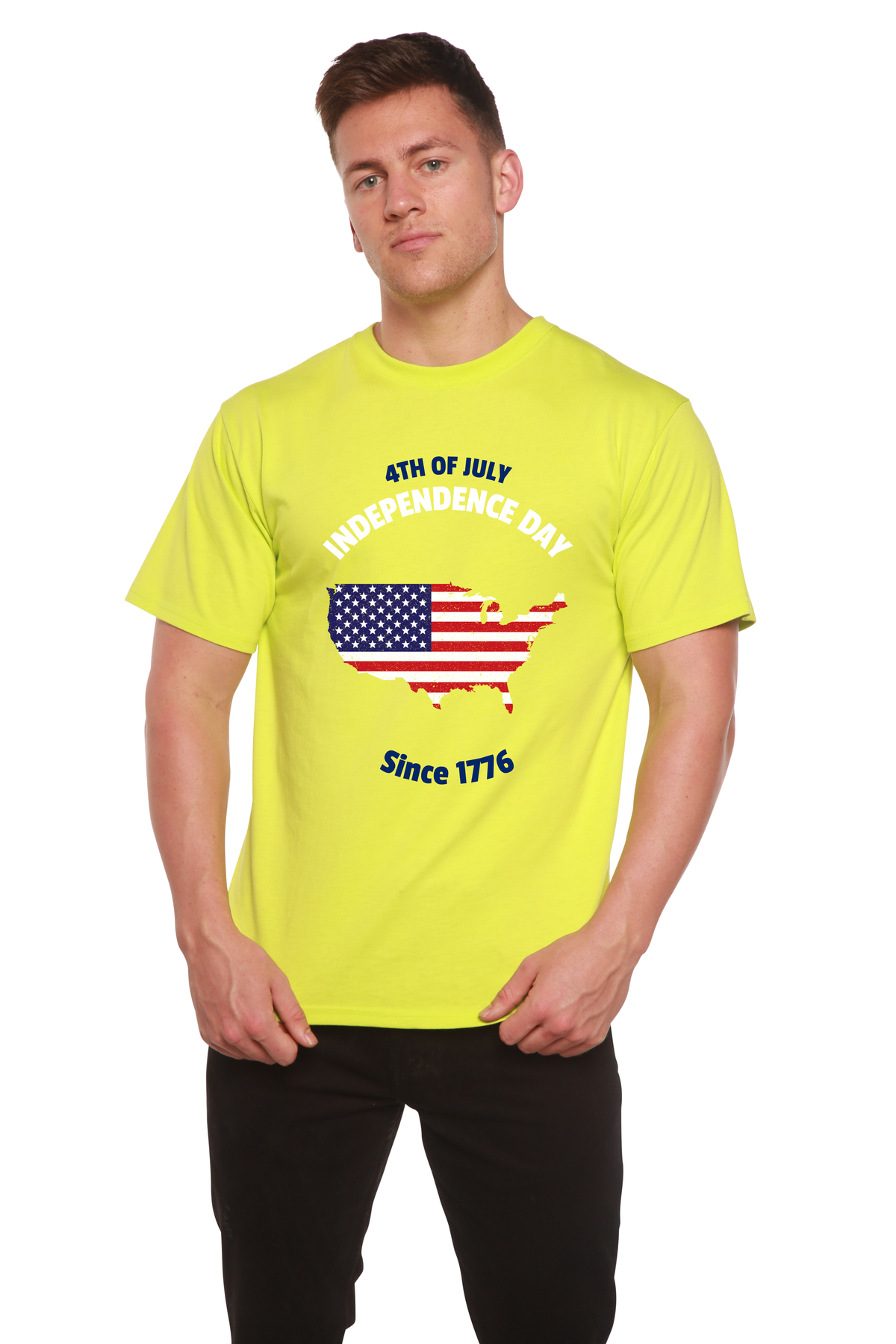 4th of July Men's Bamboo Viscose & Organic Cotton Tee