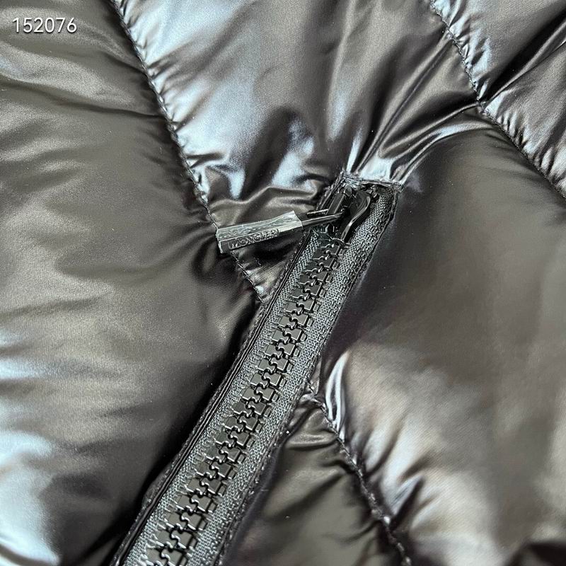 Moncler White Long Down Coat with Detachable Hood