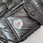 Moncler White Long Down Coat with Detachable Hood