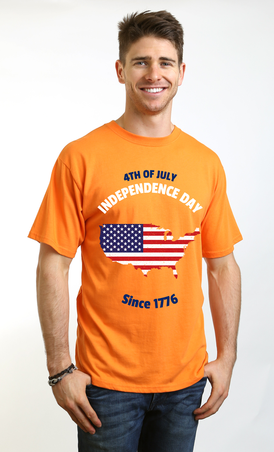 4th of July Men's Bamboo Viscose & Organic Cotton Tee