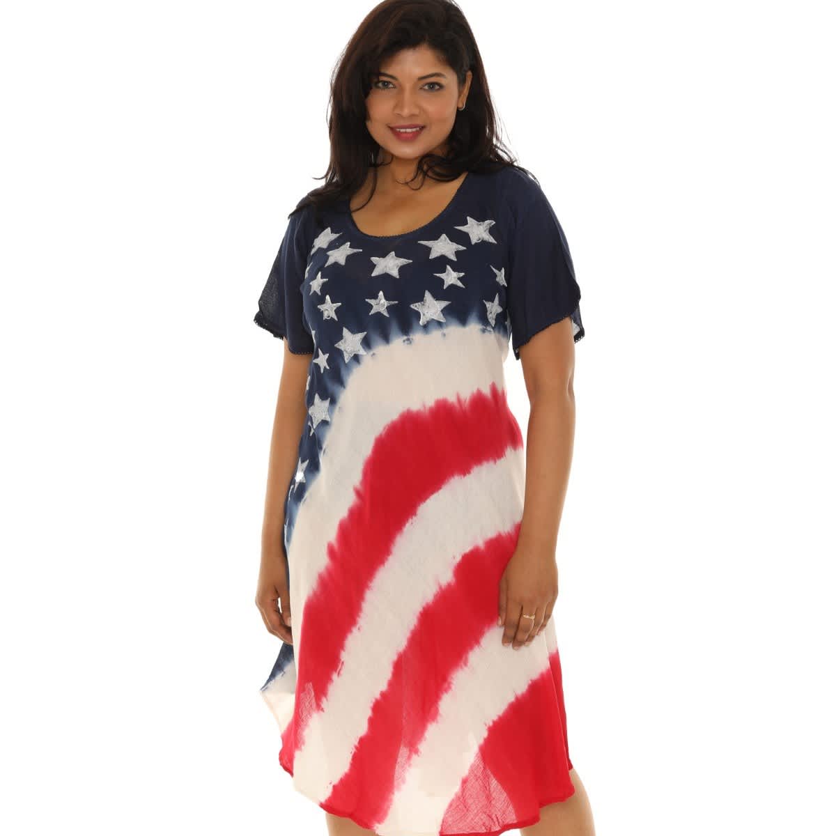 Shoreline Wear Wrapping Stars and Stripes Dress